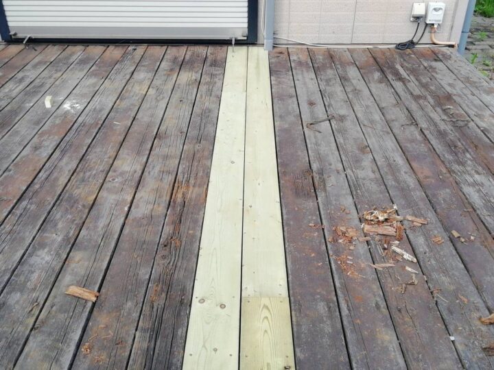 ウッドデッキ補修・塗装