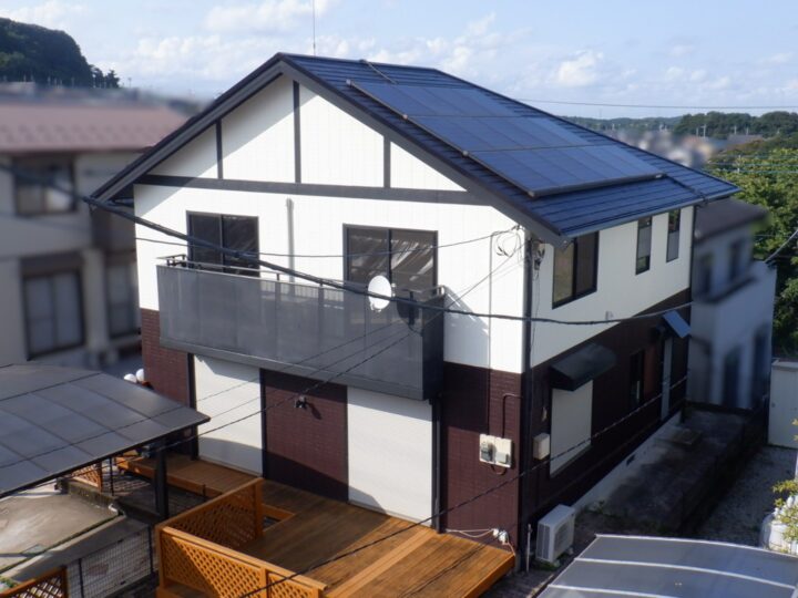 宇都宮市｜屋根塗装｜外壁塗装｜ウッドデッキ補修・塗装｜倉庫塗装｜H様邸