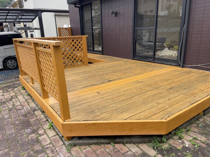 ウッドデッキ補修・塗装