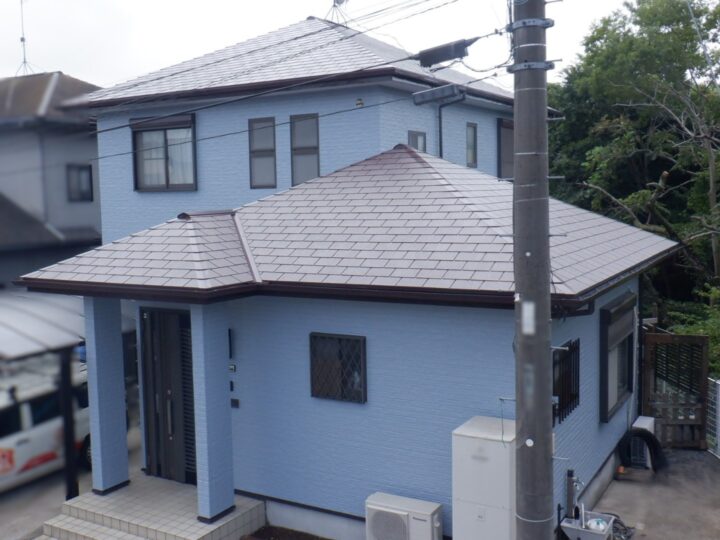 さくら市｜屋根塗装｜外壁塗装｜温水器パネル撤去｜S様邸