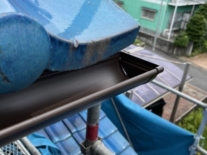 雨樋交換工事|新規横樋設置